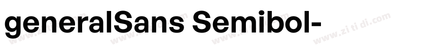 generalSans Semibol字体转换